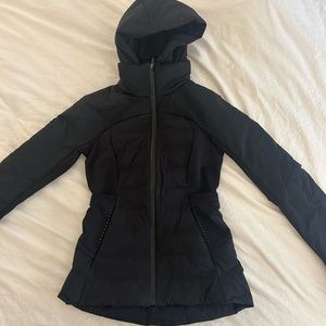 Black Lululemon Down For It All Jacket
